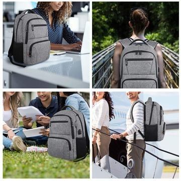 Hỗn phòng chống nước laptop ba lô du lịch kinh doanh Slim bền chống trộm máy tính xách tay ba lô USBCharging
